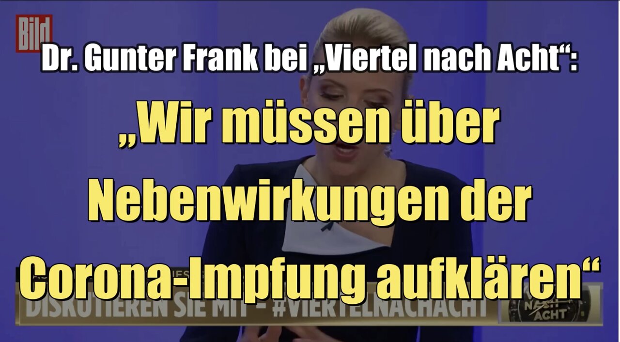 Dr. Gunter Frank: „Wir müssen über Nebenwirkungen der Corona-Impfung aufklären“ (11.05.2022)