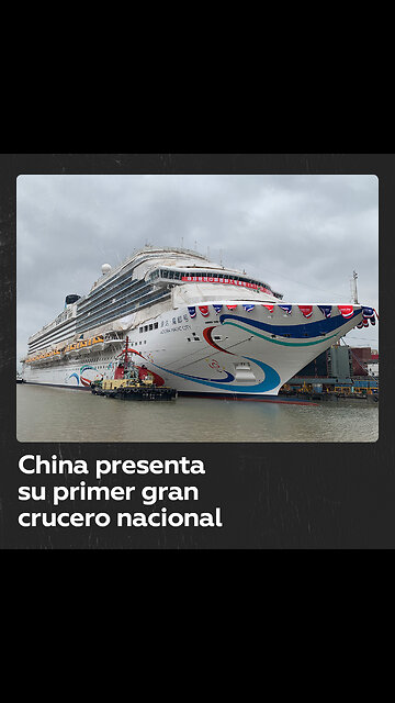 Así luce el primer crucero construido en China