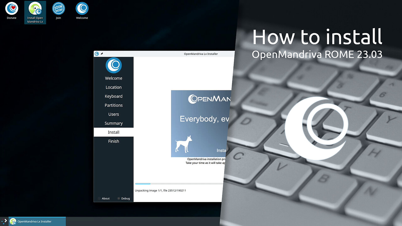How to install OpenMandriva Lx ROME 23.03.