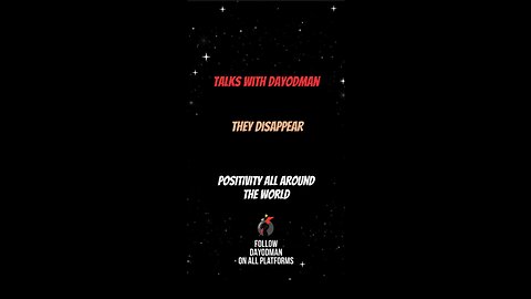 They Disappear #dayodman #disappeared #gone #eeyayyahh #motivation