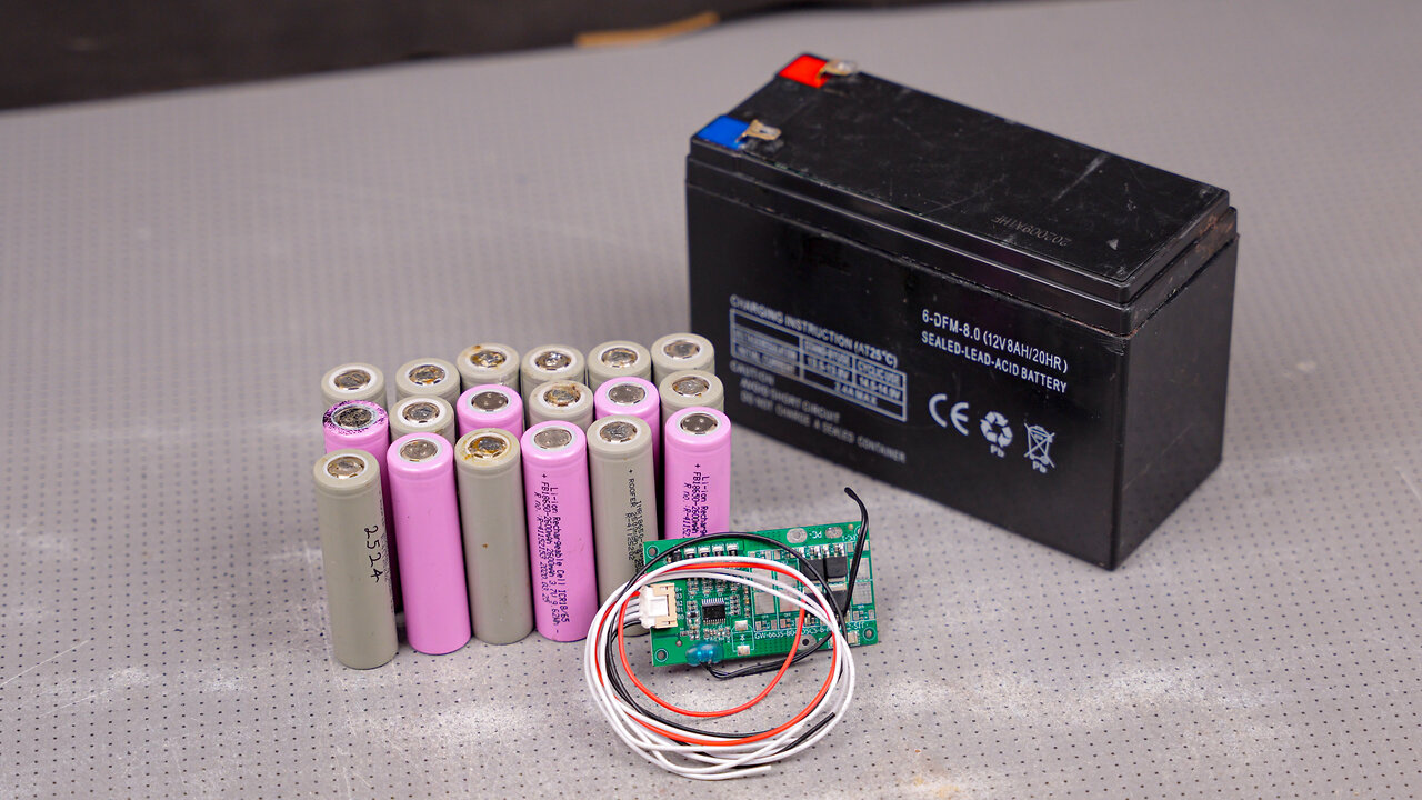 How to Convert 12v 7Ah Lead Acid Battery Into 12v 15.6Ah Li-Ion Battery Pack