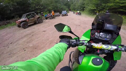 KLR 650 Tries To Keep Up With ATVs