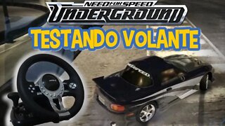TESTANDO VOLANTE COM NEED FOR SPEED UNDERGROUND PC