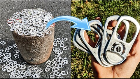 Melting Aluminum Pull Tabs | soda pop tabs (Melting Aluminum)