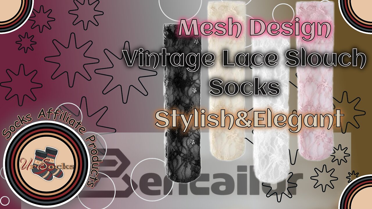 ✨ Step Into Elegance: Vintage Lace Slouch Socks – 4 Pairs of Comfort & Style for Women! 👣💖