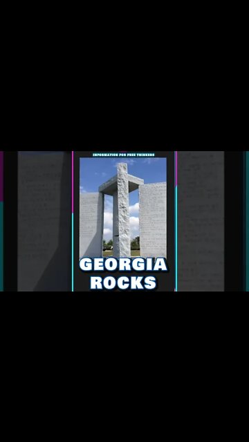 GEORGIA ROCKS - Georgia guide stones nwo cabal #shorts