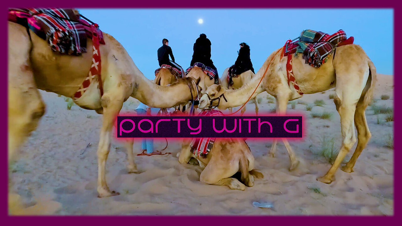 Camel Riding into Dubai Sunset | Party With G