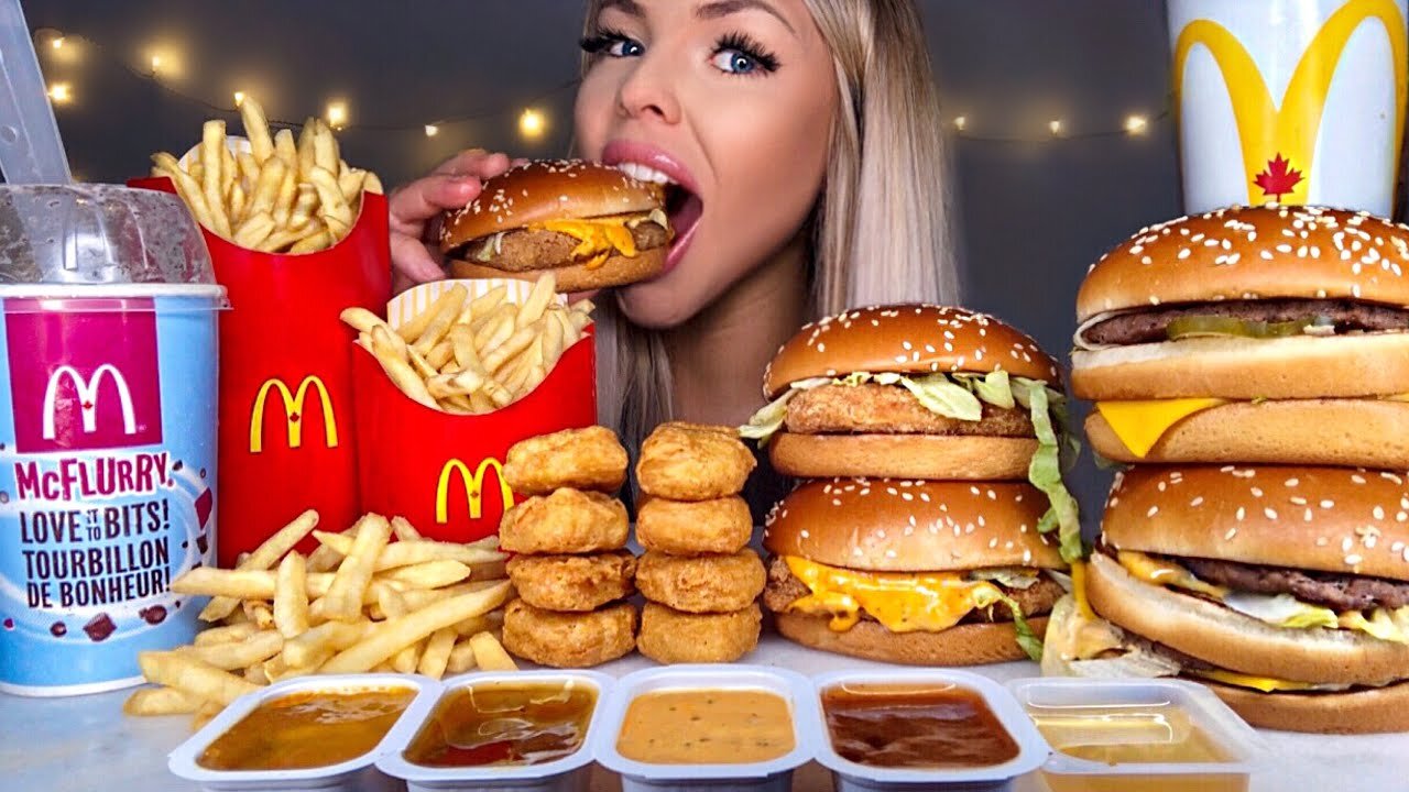 ASMR MOST POPULAR FOOD AT MCDONALDS