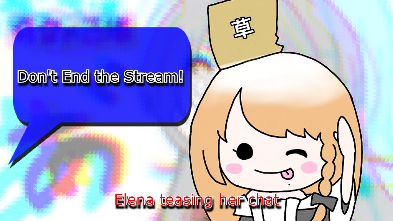 vtuber Elena Yunagi Teasing chat after they ask her not to go & I find it cute