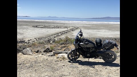 Drone Flyover of Spiral Jetty | Utah Land Art at the Great Salt Lake