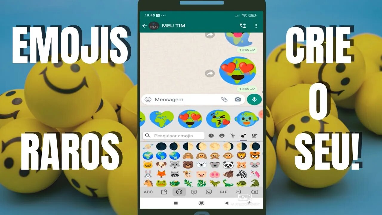 Como juntar emojis no whatsapp - Emojis Grandes😍