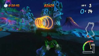 Inferno Island Ring Rally Gameplay - Crash Team Racing Nitro-Fueled