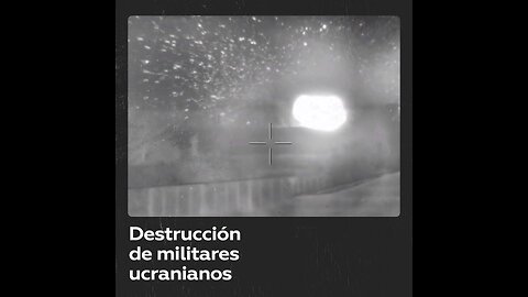 Aniquilación de un equipo de asalto ucraniano mediante munición de precisión