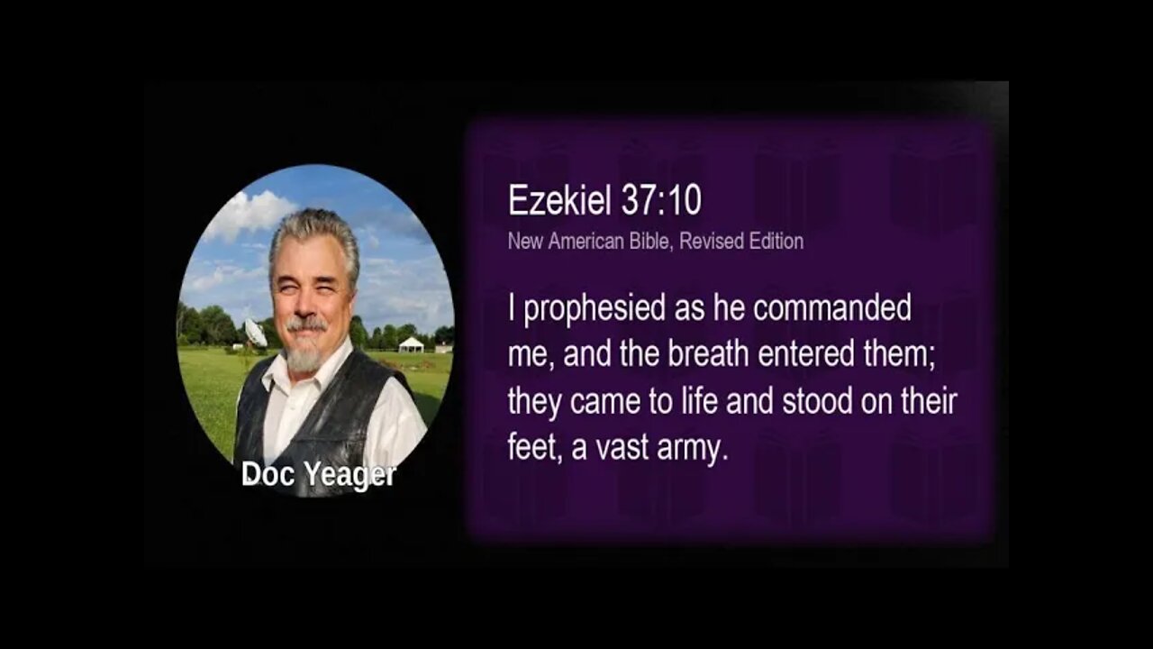 I prophesied as he commanded me by Dr Michael H Yeager