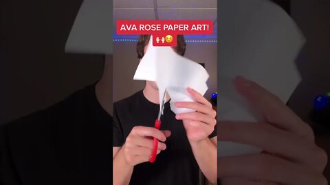 Ava Rose paper art!🙌🏻☺️🌹#cut#tiktok#art#shorts