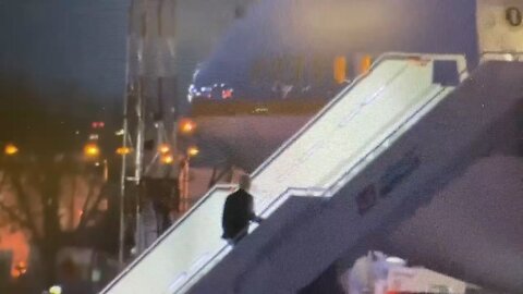 Once again Biden is rumbling, fumbling, and stumbling with stairs again