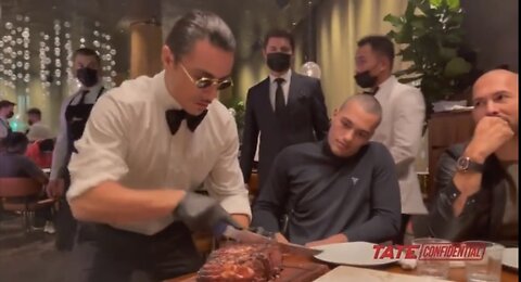 Tate links up with Salt Bae