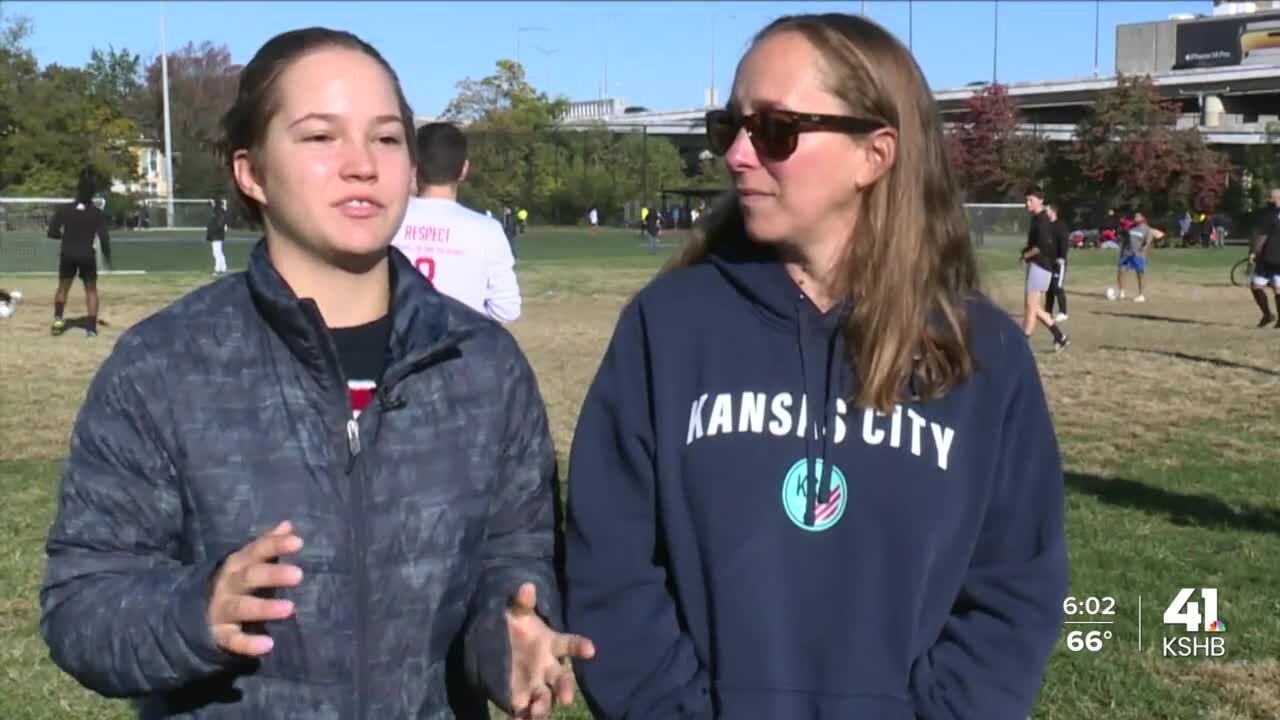 KC Current fans join pick-up game in DC before championship match