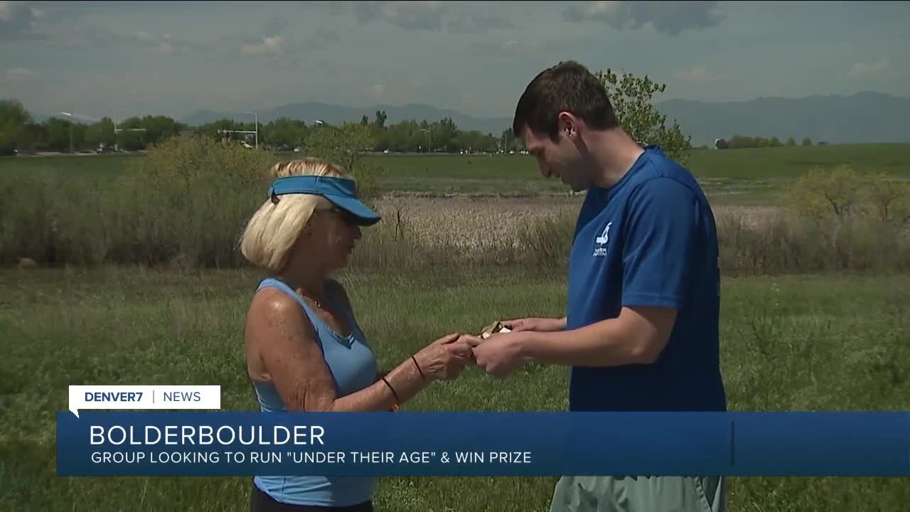 Special prize available to BOLDERBoulder participants who "beat their age"