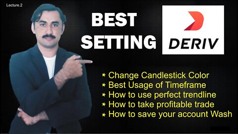 Deriv Basic setting with profitable trade|Template |trendline |support| resistance | deriv|trading