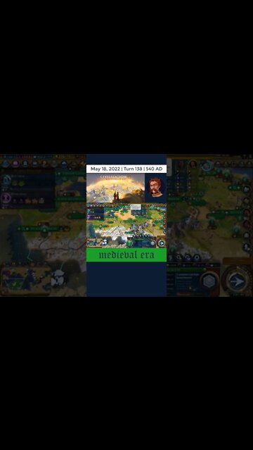 #oneturnadaychallenge #civ6 – Turn 136 - MEDIEVAL PLAN! #shorts