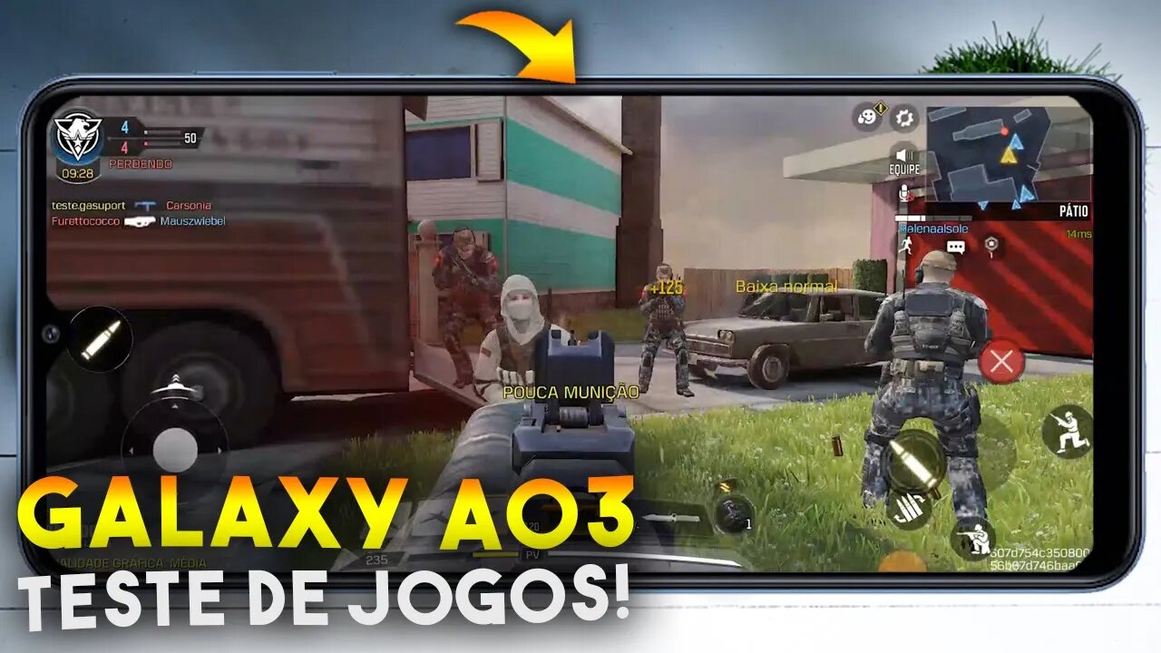 GALAXY A03 - Teste de JOGOS! COD Mobile e Asphalt 9 será que roda liso?