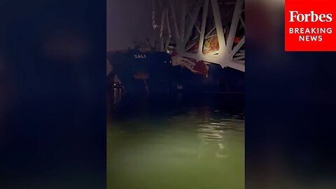 Up-Close Video Taken Moments After Francis Scott Key Bridge Collapsed