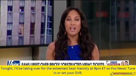 Tonight, I'll be taking over for the esteemed Sean Hannity at 9pm ET on Fox News!