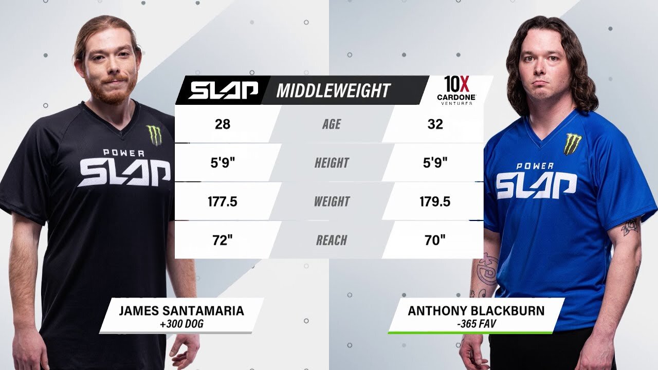 Power Slap Free Match: Anthony Blackburn vs James Santamaria