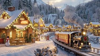 ❄️☃️🚂 Winter Nights Cozy Cafes Snowy Dusted Village and Smooth very Magical New 2025