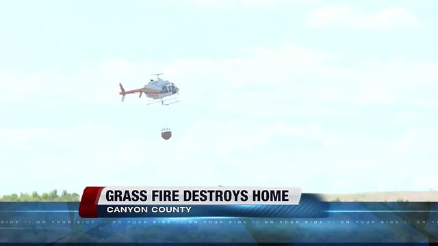 Grass fire destroys home, outbuildings, vehicles in Canyon County