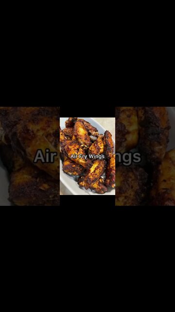 air fry chicken wings recipe #Shorts
