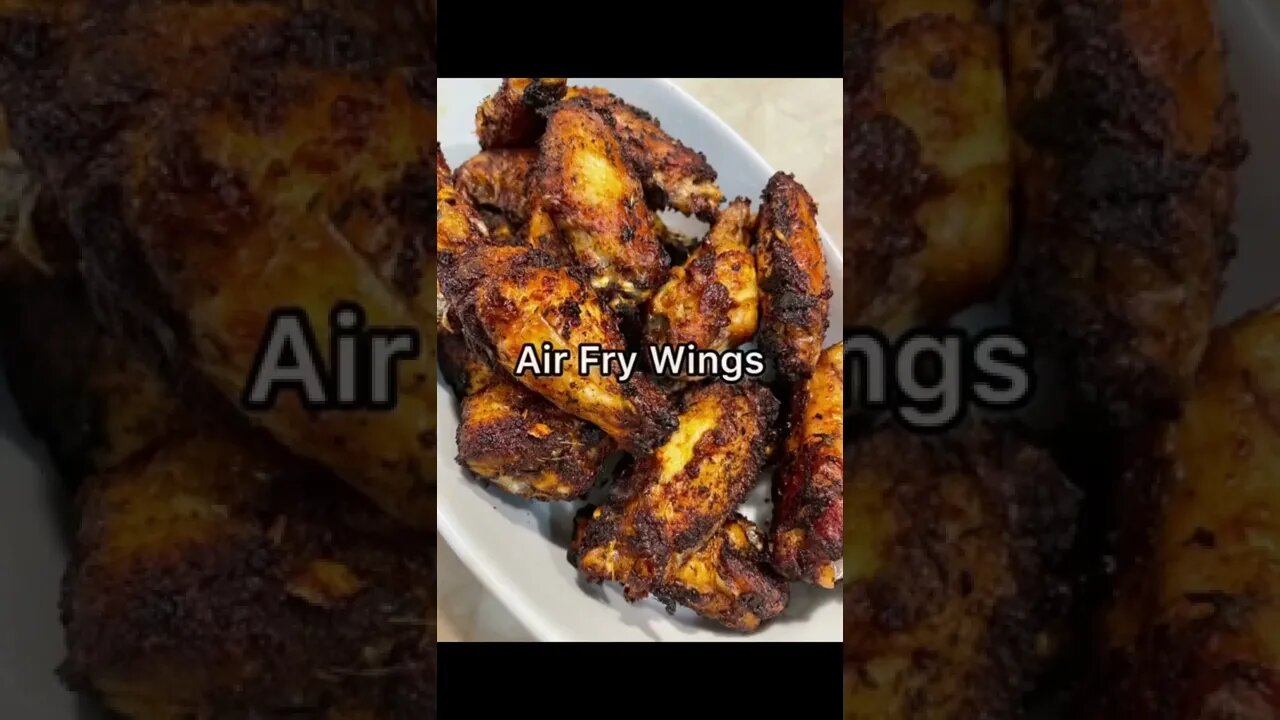 air fry chicken wings recipe #Shorts