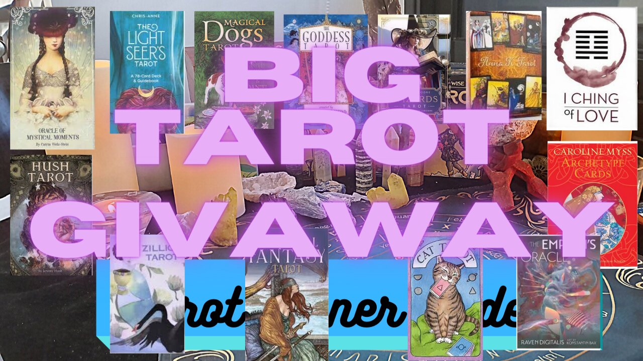 BIG TAROT GIVAWAY!!! LIST OF DECKS IN DESCRIPTION BOX.