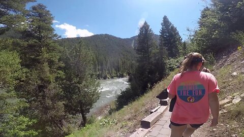 Hiking the Snake river in Jackson Hole Wy