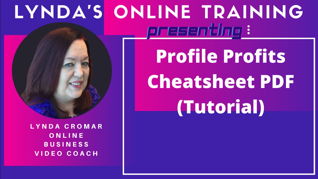 Profile Profits Cheatsheet PDF (Tutorial)