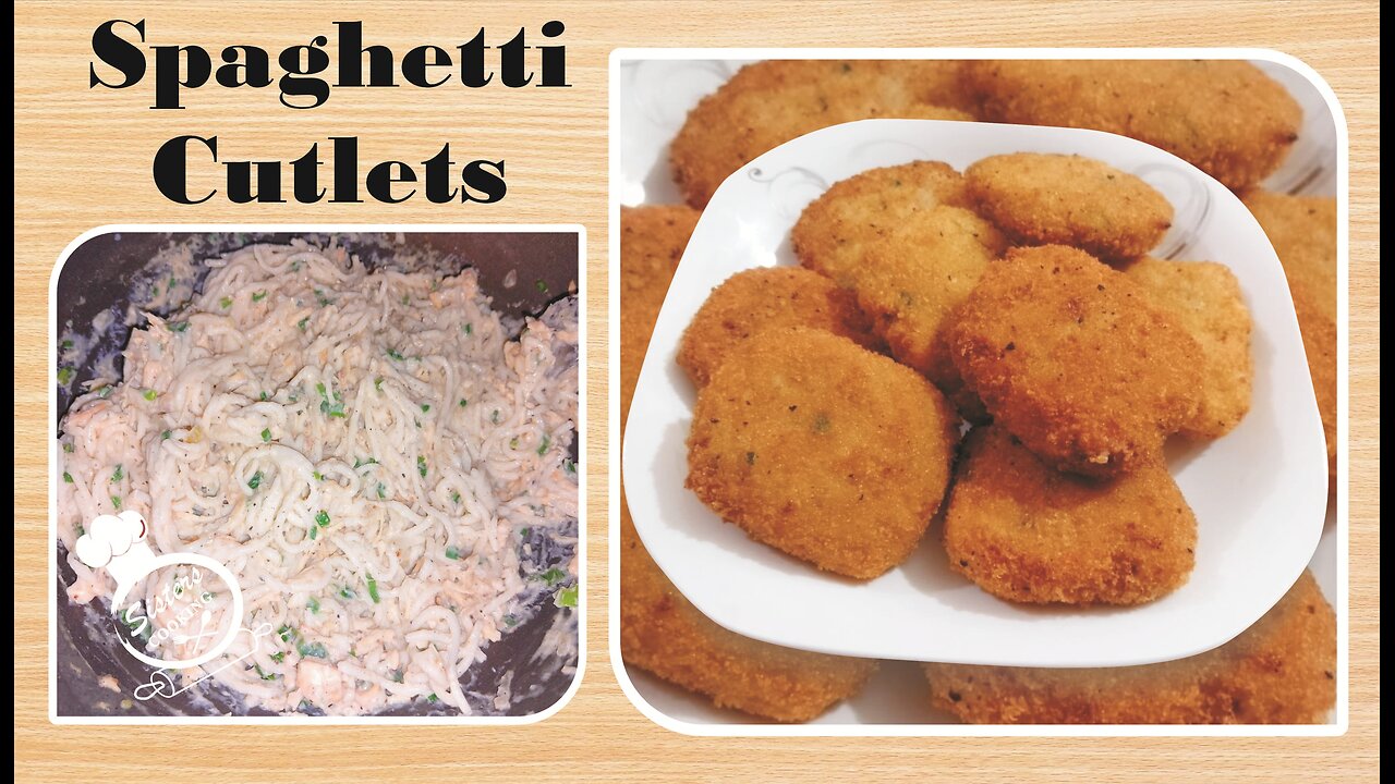 Spaghetti Cutlets | White Sauce Cutlets | Unique Cutlets | Cutlets | Homemade Cutlets