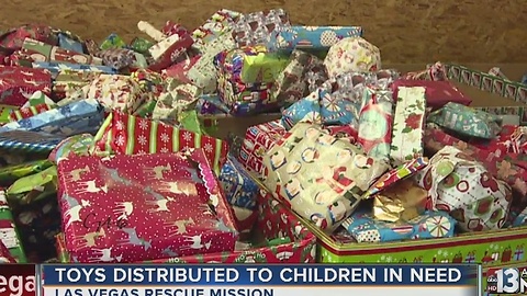 Toys distributed for 13 Days of Giving