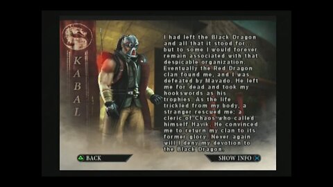 Mortal Kombat Deception (PS2) - Kabal - Arcade Mode