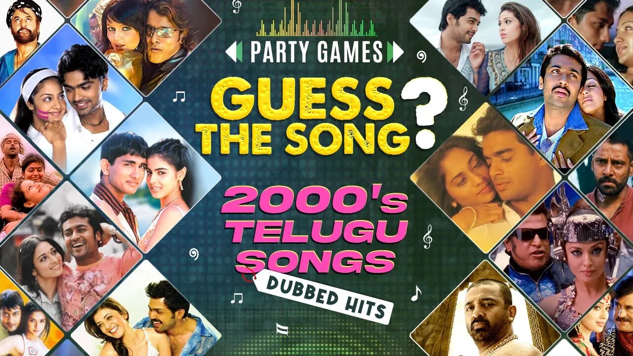 Guess the Song | 2000s Telugu Hit Songs | Dubbed Hits | Fun Movie Trivia Games for Friends & Family