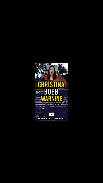 Trump Lawyer Christina Bobb Warning #shorts