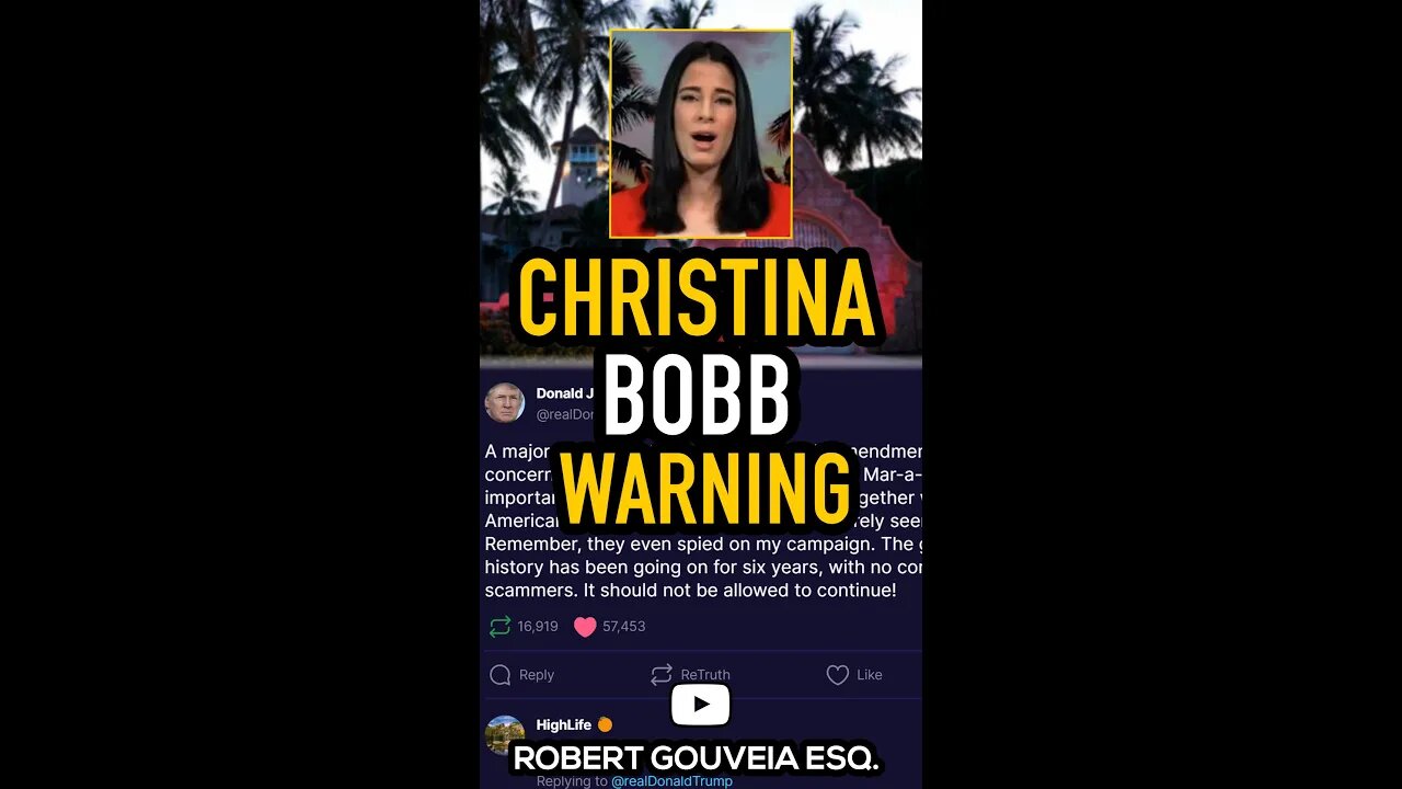 Trump Lawyer Christina Bobb Warning #shorts