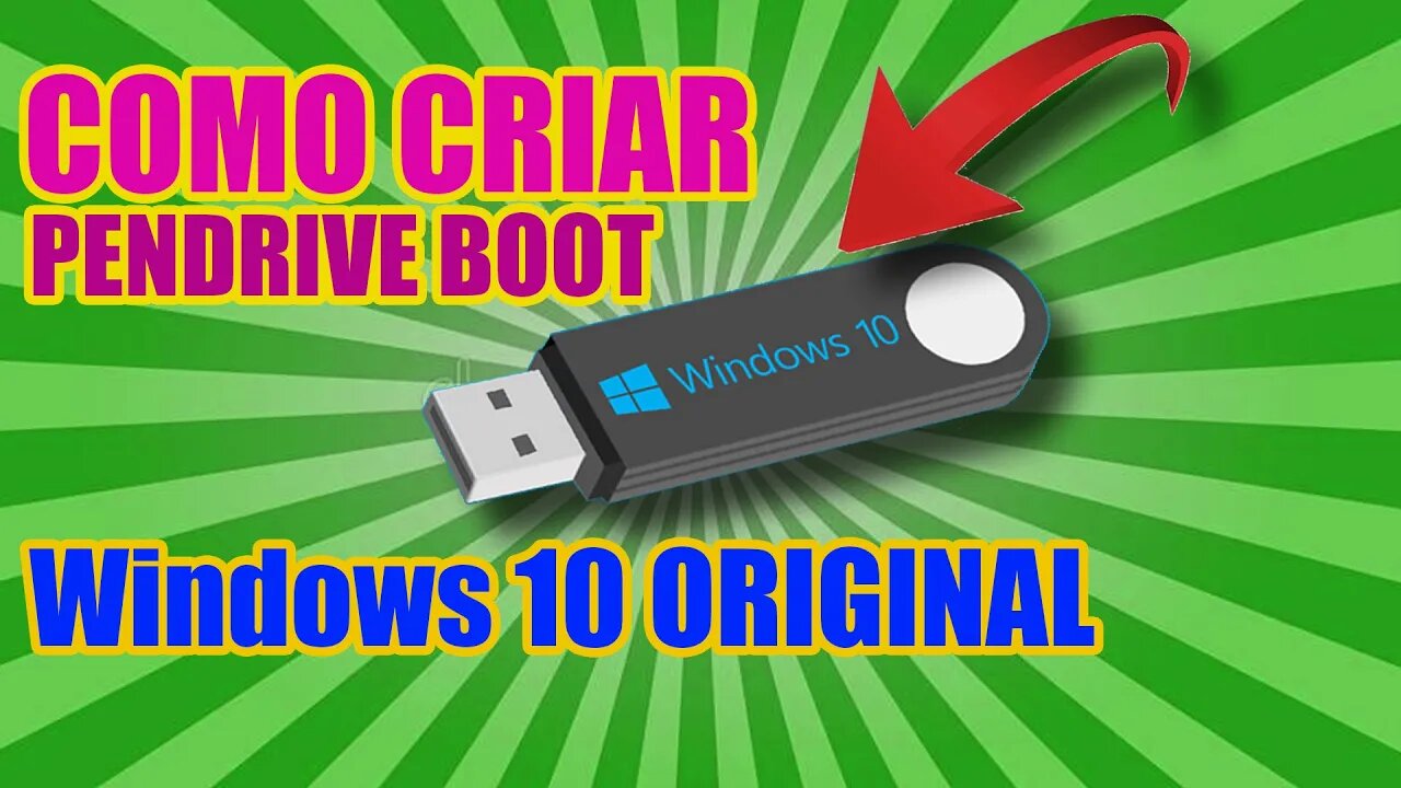 COMO Criar um Pendrive Bootavel W10 Atualizado 2022