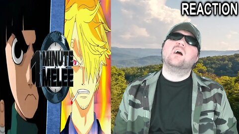 One Minute Melee S4 EP3 - Rock Lee vs Sanji (Naruto vs One Piece) REACTION!!! (BBT)
