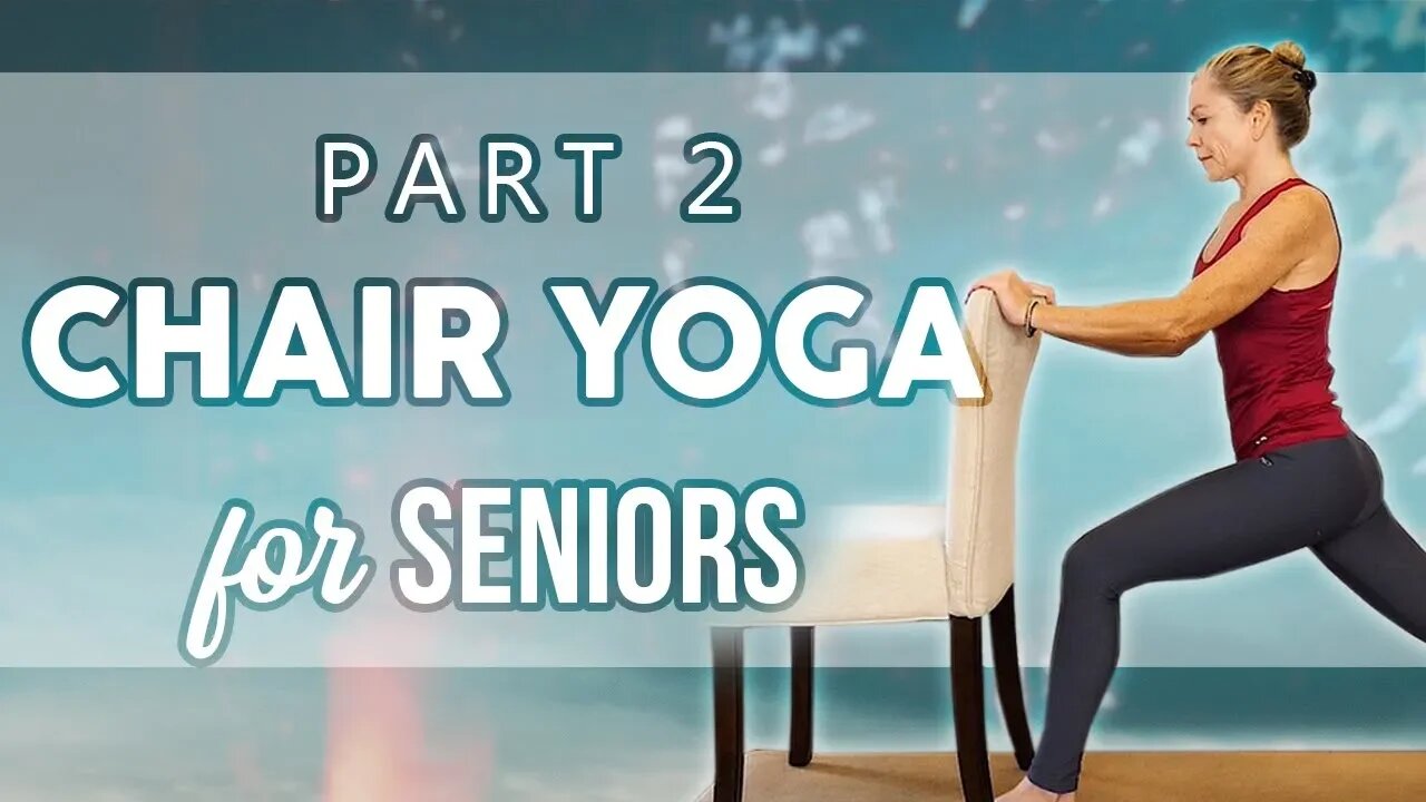 Easy Beginners Yoga Class with a Chair ♥ All Ages & Levels, 20 Minute Stretch Class, How To, At Home