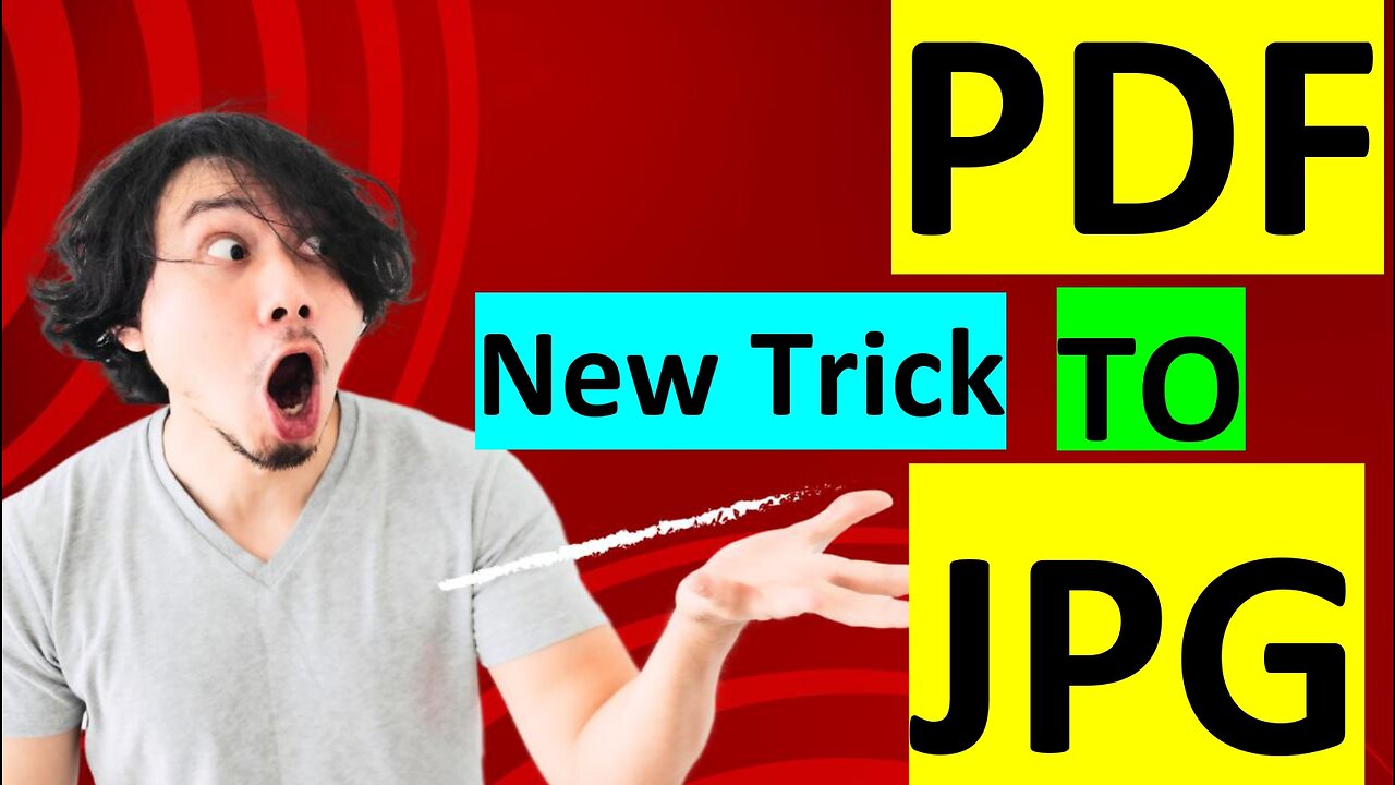 How To Convert Pdf To JPG || new trick