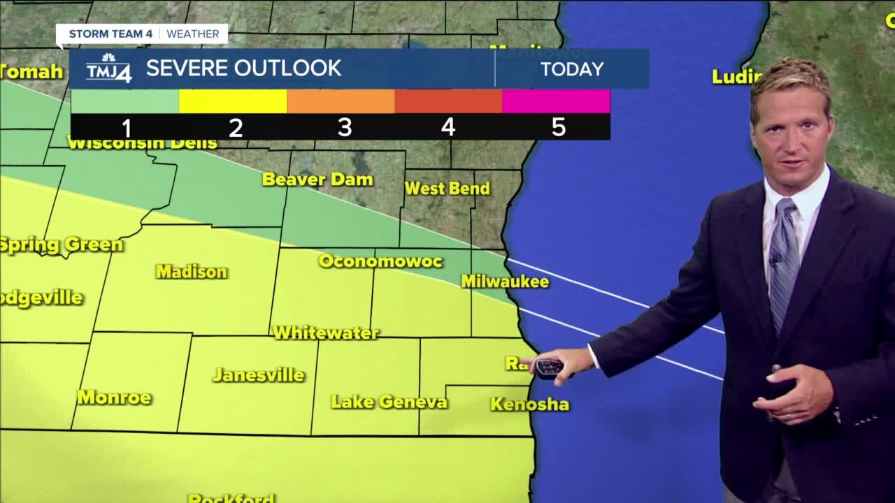 Chance for severe storms Tuesday afternoon