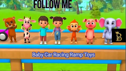 Baby Car Racing Ramp Toys In English