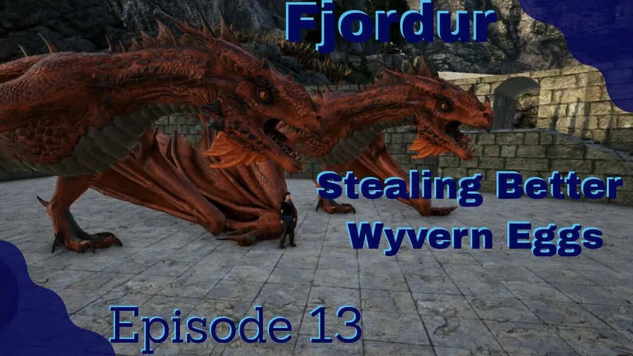 ARK Fjordur - Raiding the Fire Wyvern trench for more eggs - episode 13