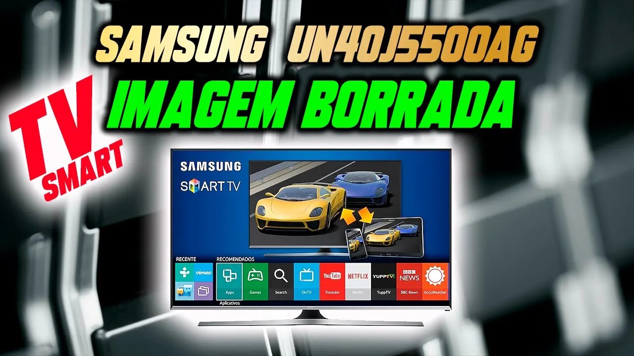 Samsung UN40J5500AG imagem borrada